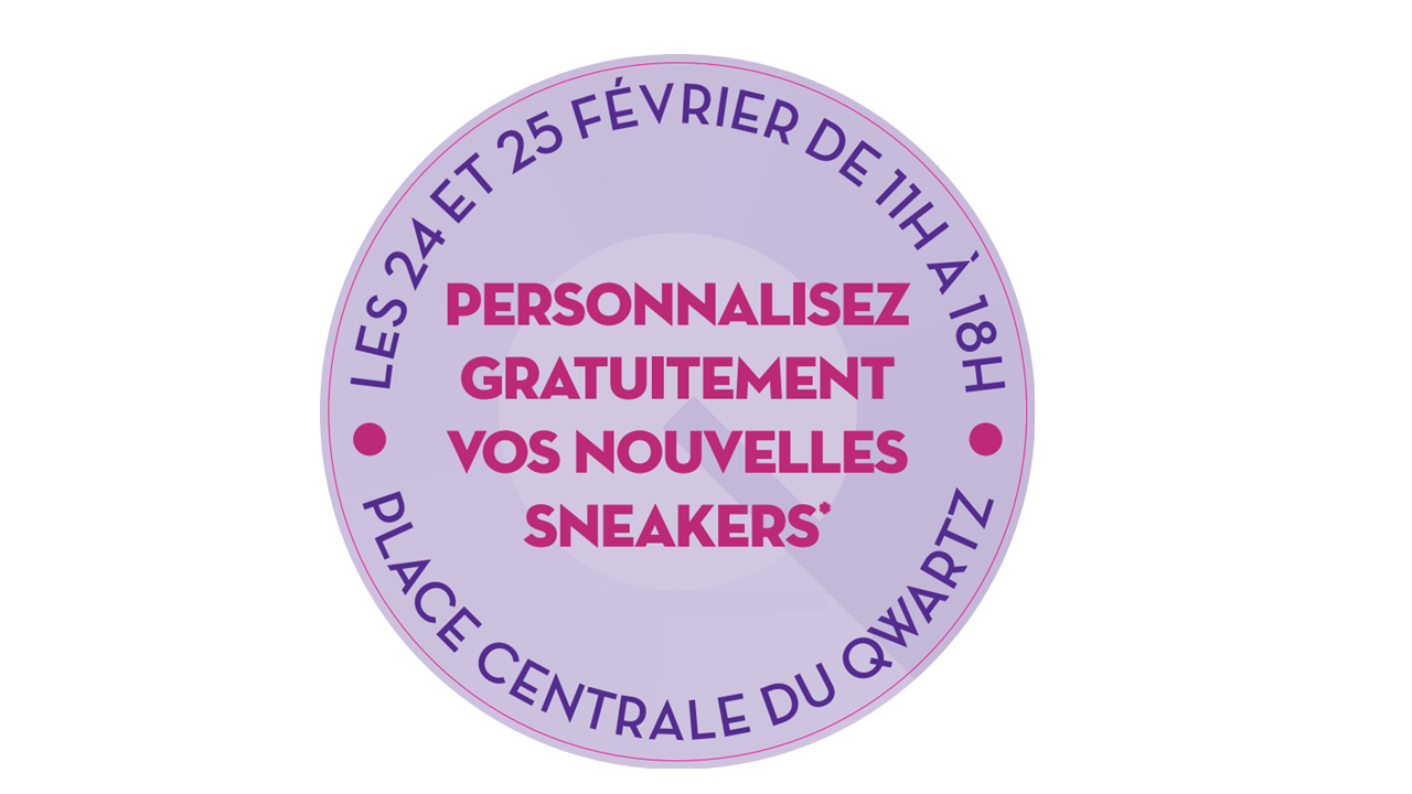 Créez la tendance : Personnalisation de baskets offerte les 24 et 25 février !